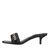 Givenchy G Woven Details Sandals In Nero Scuri