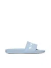 Givenchy Logo Slide Sandal In Blue