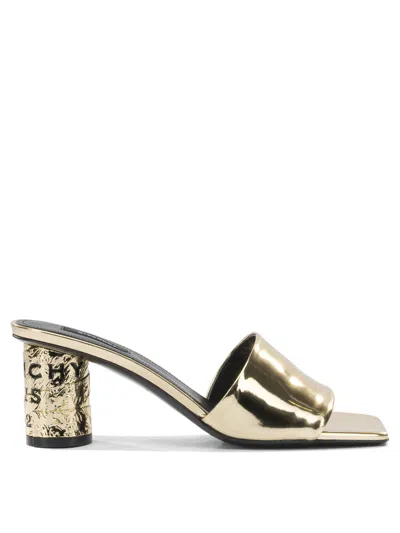Givenchy Gold Calf Leather Sandals