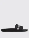 Givenchy Men Black Logo Slides In Black