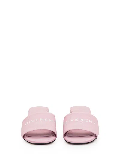 Givenchy Woman Pink Canvas 4g Mules