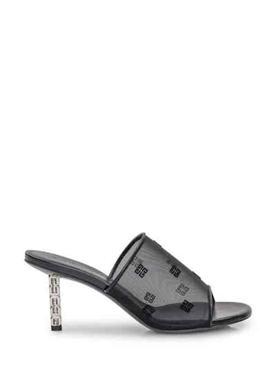 Givenchy Sandalwood Mule G Cube In Black