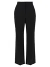 Givenchy Wool Trousers With High Waist And Wide Leg In Black