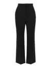 Givenchy Wool Trousers With High Waist And Wide Leg In Black