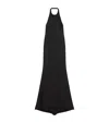Givenchy Halter Neck Dress In Crepe And Satin In Black