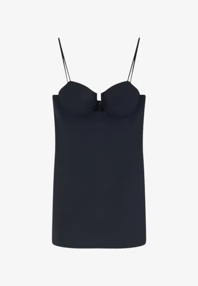 Givenchy Satin Mini Corset Dress In Black