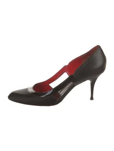 Pre-owned Givenchy Satin Pumps In Black