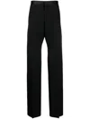 Givenchy Slim Fit Tailored Pants In Wool With Satin In Black