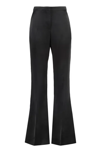 Givenchy Satin Trousers In Black
