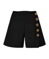 Givenchy Scaloped Shorts In Black