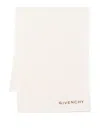 Givenchy Embroidered Logo Design Scarf In Nude & Neutrals