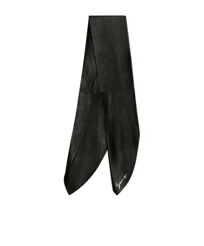 Givenchy Scarf In Leather In Black