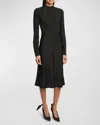 Givenchy Stretch Viscose Dress With 4g Jacquard Motif For Women In Black