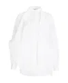 Givenchy Scarf-neck Poplin Blouse In White