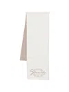 Givenchy Scarf Two Tone Design Frayed Edges Rectangular In White