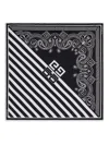 GIVENCHY GIVENCHY SILK SCARF WITH STRIPED PATTERN