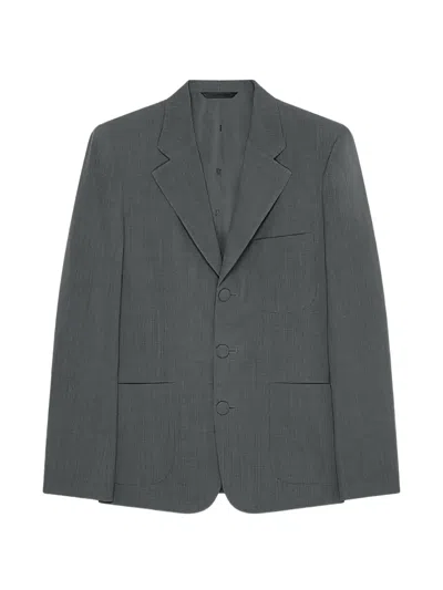 Givenchy Schoolboy Single-breasted Jacket In Gray
