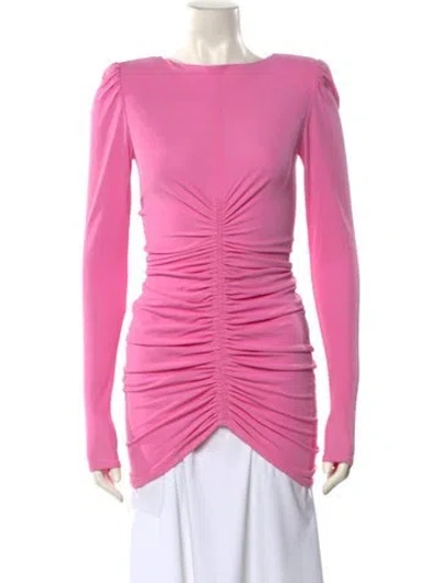 Pre-owned Givenchy Scoop Neck Long Sleeve Tunic W/ Tags In Pink