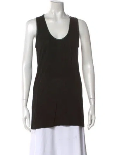 Pre-owned Givenchy Scoop Neck Sleeveless Top In Black