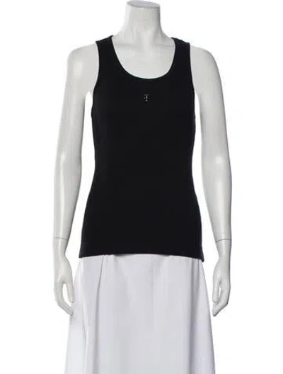 Pre-owned Givenchy Scoop Neck Sleeveless Top In Black