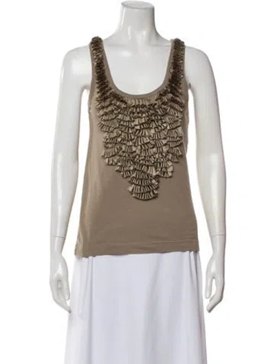 Pre-owned Givenchy Scoop Neck Sleeveless Top In Multi