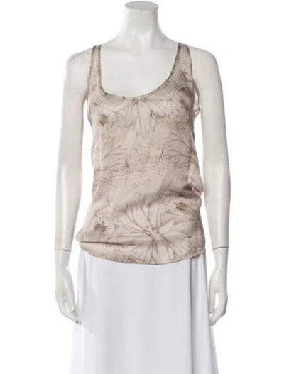 Pre-owned Givenchy Scoop Neck Sleeveless Top In Neutral