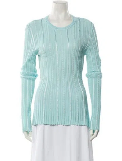 Pre-owned Givenchy Scoop Neck Sweater W/ Tags In Blue