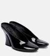 Givenchy Sculpted Heeled Mules In Patent Leather