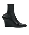 Givenchy Nappa Leather Ankle Boots With 8 Cm Wedge Height In Black