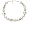 Givenchy Sculpted Gem Single Necklace In Silver