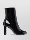 GIVENCHY SCULPTED HEEL LEATHER ANKLE BOOTS