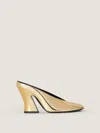 Givenchy Sculpted Heeled Mules In Mirror Effect Leather