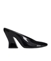 Givenchy Sculpted Heeled Mules In Patent Leather