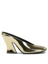 Givenchy Sculpted Heeled Shoes Gold In Gold