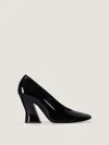 Givenchy Sculpted Heeled Mules In Patent Leather