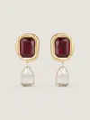 Givenchy Sculptural Crystal Clip Earrings In Metal And Crystals In Multi