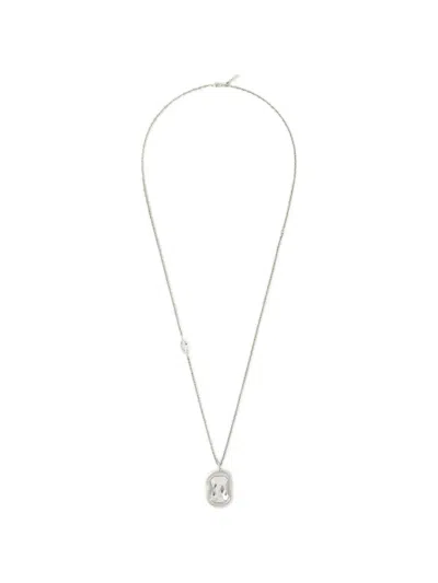 Givenchy Sculptural Crystal Halskette Aus Metall Und Kristall In Silber