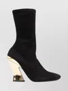 Givenchy Sculptural Heel Ankle Length Boots In Black