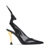 Givenchy Beauw Black Sling Pumps In Black