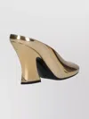 Givenchy Sculptural High Heel Mules With Metallic Finish In Multi