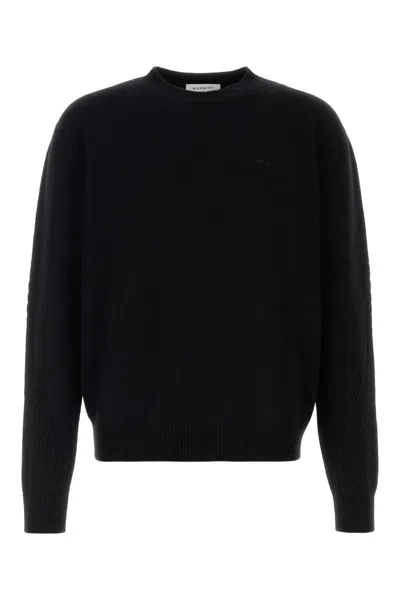 Givenchy Seam Crewneck Sweater In Black