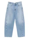 Givenchy Couture Seam Trousers Contrast Stitching Design In Blue
