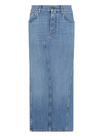 Givenchy Seams-details Maxi Denim Skirt