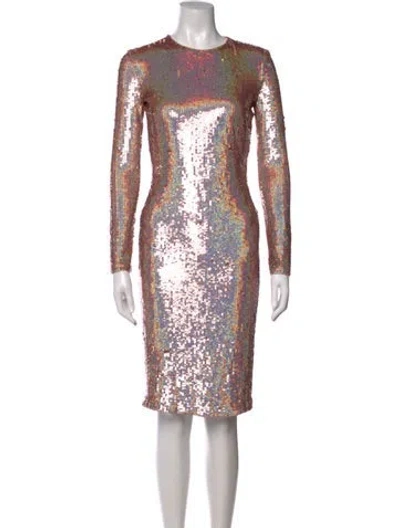 Pre-owned Givenchy Sequin Knee-length Dress