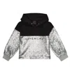 Givenchy Sequined Logo Cotton-blend Hoodie In Black