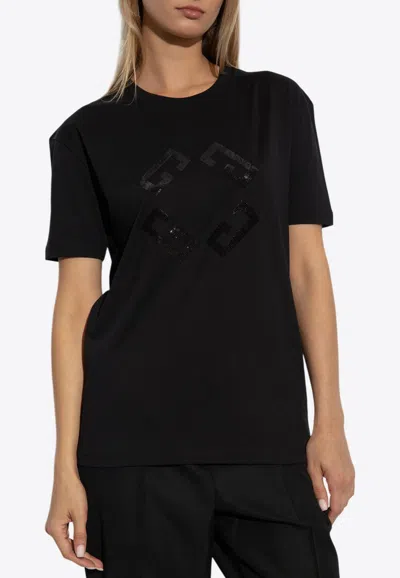 Givenchy Sequined Monogram Crewneck T-shirt