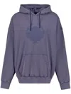 Givenchy Shadow Crest Hoodie In Blue