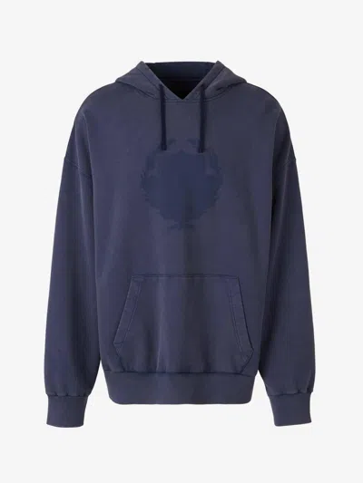 Givenchy Shadow Crest Sweatshirt In Blue