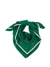 Givenchy Shadow Logo-print Scarf In Green