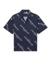 Givenchy Shadow Printed Shirt In Silk In Blue